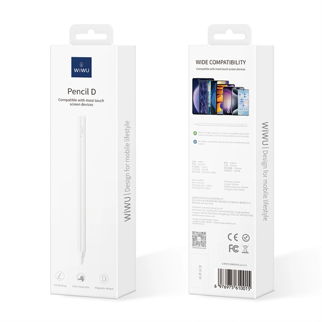 Wiwu Universal Tablet Smart Pressure Touch Stylus Pencil Pen - Pencil D Wiwu Universal Tablet Smart Pressure Touch Stylus Pencil Pen - Pencil D